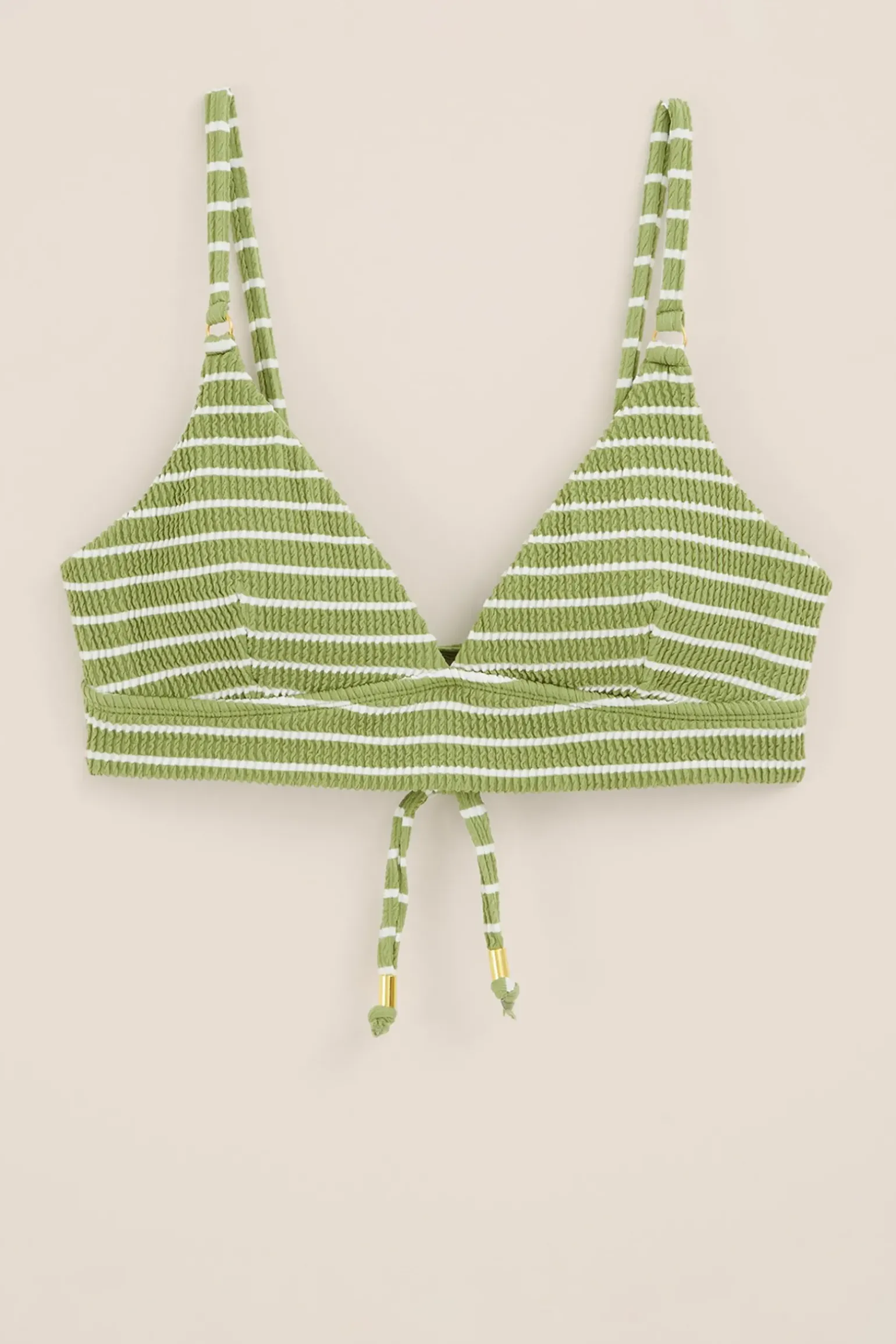 bikini top met structuur