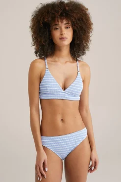 bikini top met structuur
