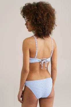 bikini top met structuur