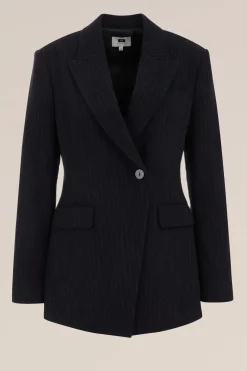blazer met dessin van wolmix
