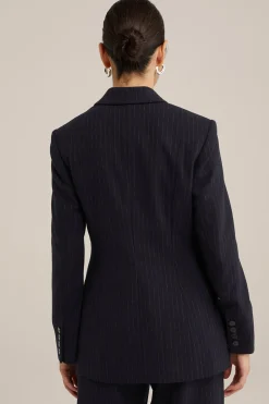 blazer met dessin van wolmix