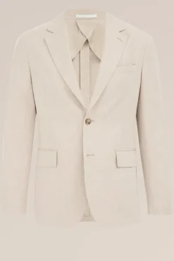 blazer met stretch en visgraatpatroon