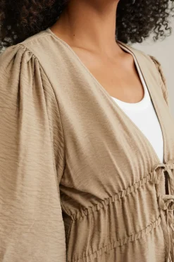 blouse met ballonmouwen
