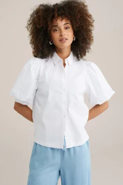 blouse met ballonmouwen