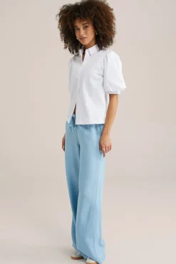 blouse met ballonmouwen