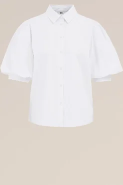 blouse met ballonmouwen