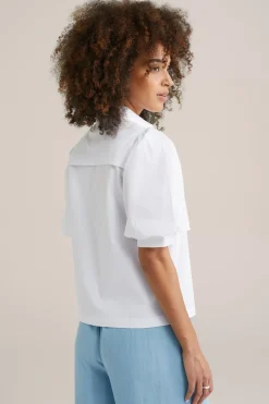blouse met ballonmouwen