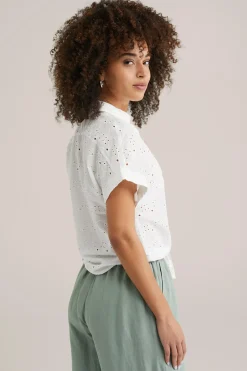 blouse met embroidery