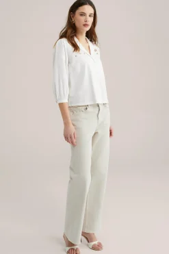 blouse met embroidery