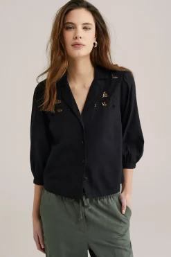 blouse met embroidery