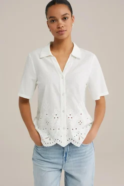 blouse met embroidery