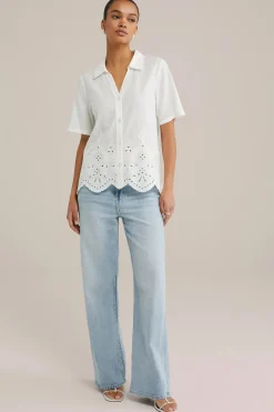blouse met embroidery