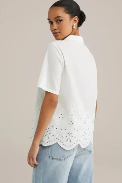 blouse met embroidery