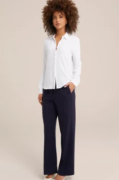 blouse met fijne structuur
