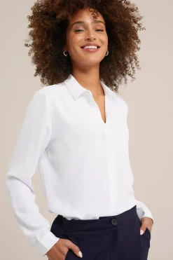 blouse met fijne structuur