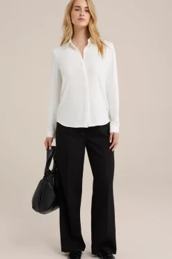 blouse met fijne structuur