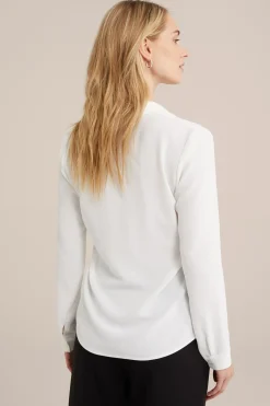blouse met fijne structuur