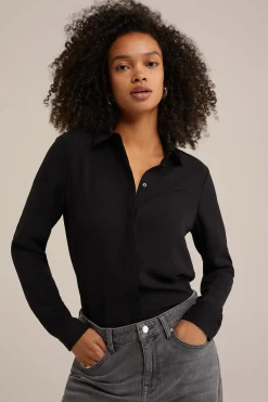 blouse met fijne structuur