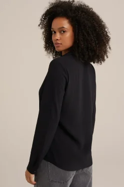 blouse met fijne structuur