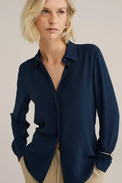 blouse met fijne structuur