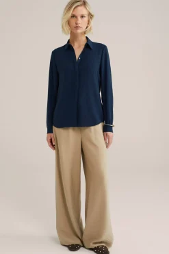 blouse met fijne structuur