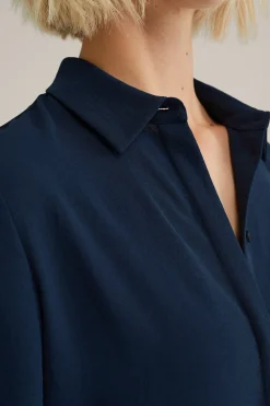 blouse met fijne structuur