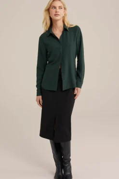 blouse met fijne structuur