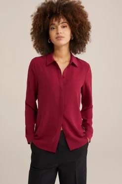 blouse met fijne structuur