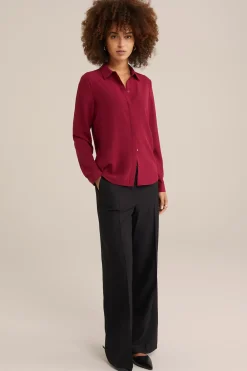 blouse met fijne structuur