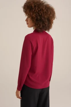 blouse met fijne structuur
