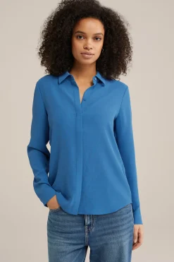blouse met fijne structuur