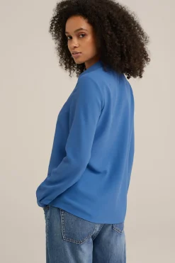 blouse met fijne structuur