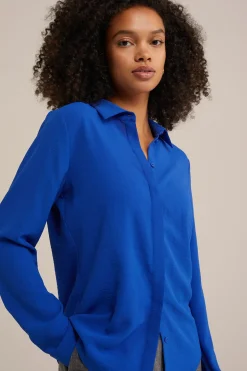 blouse met fijne structuur