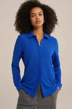 blouse met fijne structuur