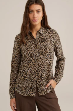 blouse met fijne structuur
