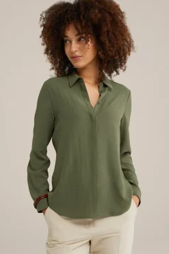 blouse met fijne structuur