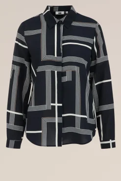 blouse met fijne structuur
