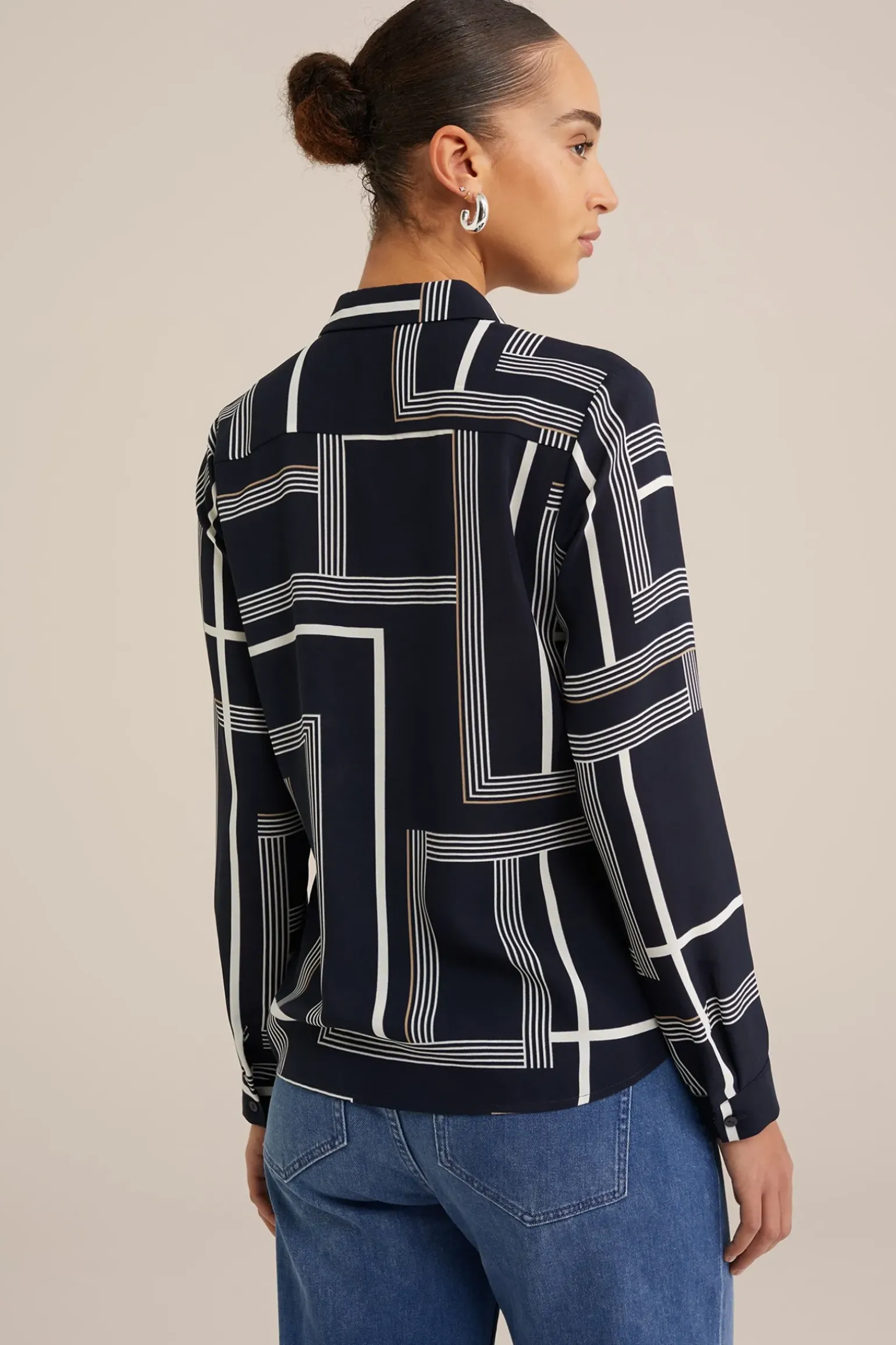blouse met fijne structuur