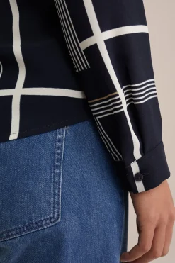 blouse met fijne structuur