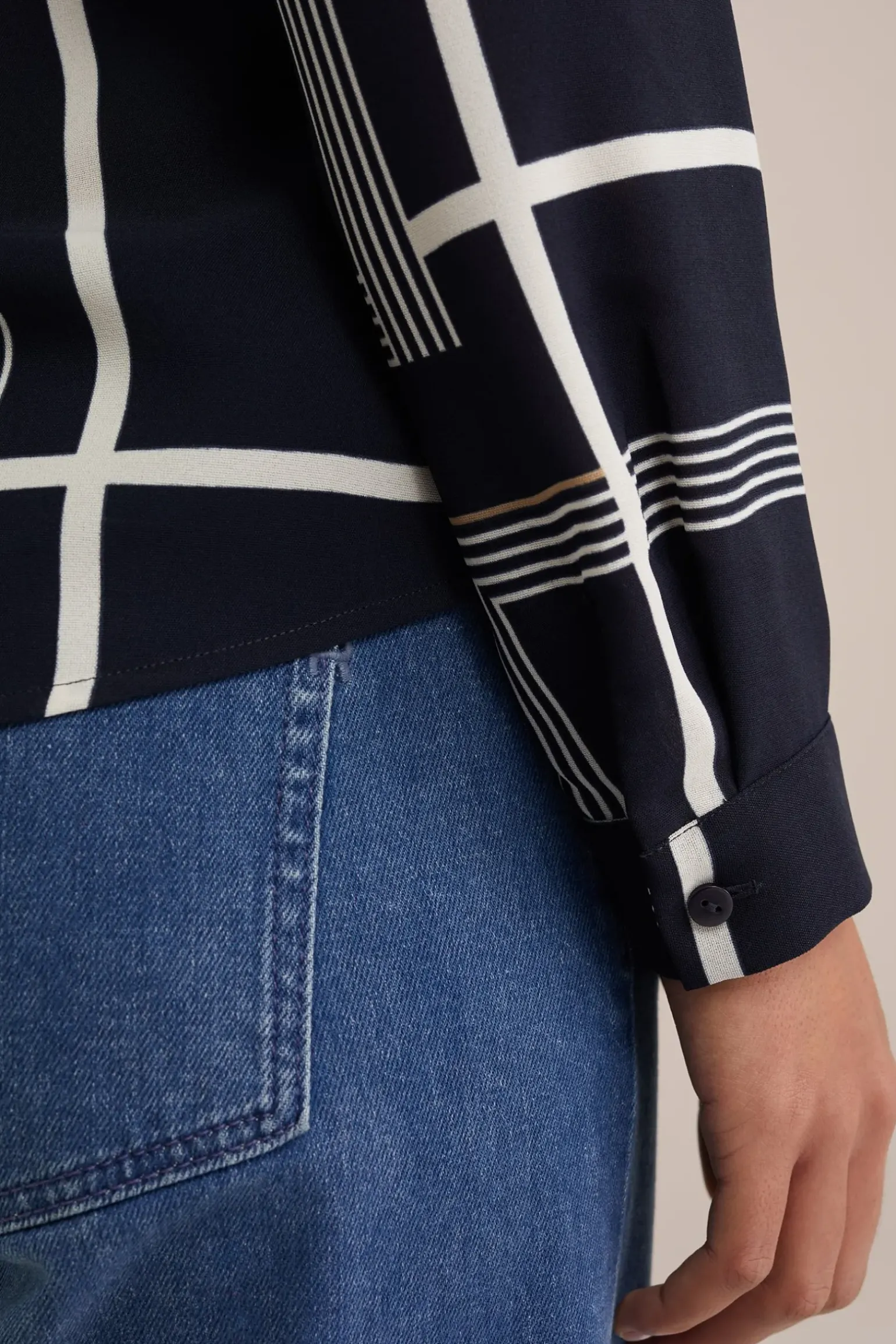 blouse met fijne structuur