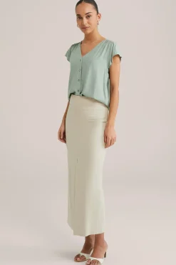 blouse met jacquard-dessin