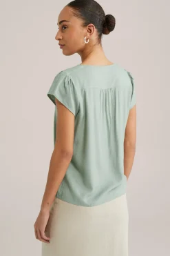 blouse met jacquard-dessin