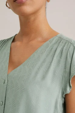 blouse met jacquard-dessin