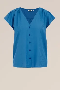 blouse met jacquard-dessin