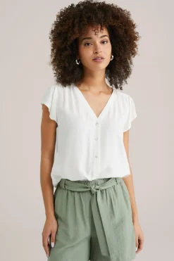 blouse met jacquard-dessin