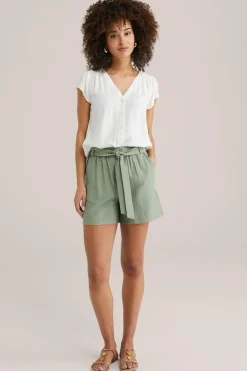 blouse met jacquard-dessin