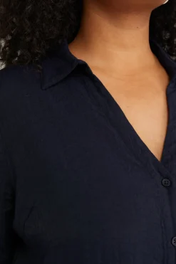 blouse met knoopdetail - Curve