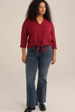 blouse met knoopdetail - Curve