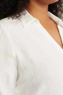 blouse met knoopdetail - Curve