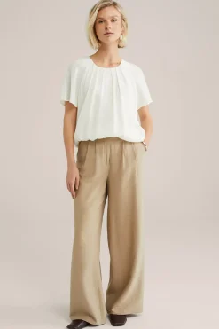 blouse met plooidetail